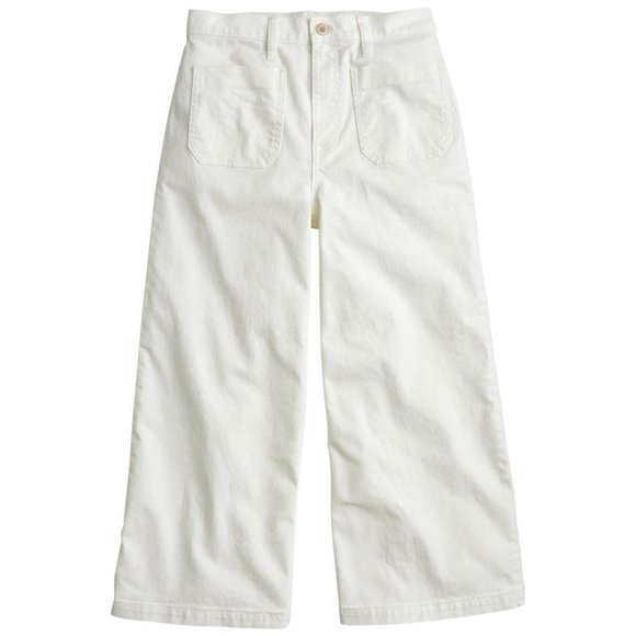 J. Crew Denim - NWT Point Sur J. Crew Wide Leg Crop Jean in White